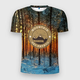 Мужская футболка 3D спортивная с принтом Mountain Ski Patrol , 100% полиэстер с улучшенными характеристиками | приталенный силуэт, круглая горловина, широкие плечи, сужается к линии бедра | 3d | landscape | mountains | nature | горы | заснеженный | зима | отдых | отражения | пейзаж | природа | склоны | снег