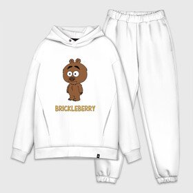 Мужской костюм хлопок OVERSIZE с принтом Malloy (Brickleberry) ,  |  | Тематика изображения на принте: brickleberry | malloy