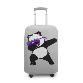 Чехол для чемодана 3D с принтом Panda , 86% полиэфир, 14% спандекс | двустороннее нанесение принта, прорези для ручек и колес | panda dab | животные | панда