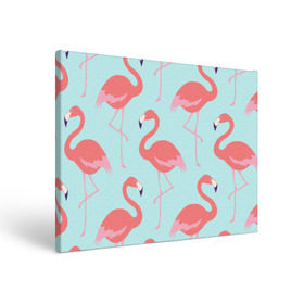 Холст прямоугольный с принтом Flamingos pattern , 100% ПВХ |  | animals | beautiful | bird | birds | birdy | blue | color | flamingo | nature | wild | белое | голубое | животные | красивое | красота | милое | природа | птица | птицы | птичка | птички | синее | фламинго | цвет | яркое