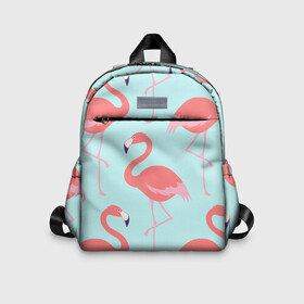 Детский рюкзак 3D с принтом Flamingos pattern , 100% полиэстер | лямки с регулируемой длиной, сверху петелька, чтобы рюкзак можно было повесить на вешалку. Основное отделение закрывается на молнию, как и внешний карман. Внутри дополнительный карман. По бокам два дополнительных кармашка | animals | beautiful | bird | birds | birdy | blue | color | flamingo | nature | wild | белое | голубое | животные | красивое | красота | милое | природа | птица | птицы | птичка | птички | синее | фламинго | цвет | яркое