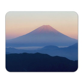 Коврик прямоугольный с принтом Фудзияма , натуральный каучук | размер 230 х 185 мм; запечатка лицевой стороны | fuji | вулкан | горы | рассвет | солнце | туман | утро | япония