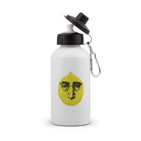 Бутылка спортивная с принтом John Lemon карандашем , металл | емкость — 500 мл, в комплекте две пластиковые крышки и карабин для крепления | Тематика изображения на принте: john lennon | the beatles | битлз | джон леннон | лимон