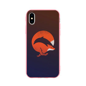 Чехол для Apple iPhone X силиконовый матовый с принтом Лисица и дельфин , Силикон | Печать на задней стороне чехла, без боковой панели | fox | два в одном | животное | зверь | красивая | лис | лиса | лисенок | лисица | лисичка | мех | патрикеевна | плутовка | прикольная | природа | рисунок | рыба | рыжая | рыжий цвет | сказка | хвост | хитрая