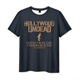 Мужская футболка 3D с принтом Hollywood Undead , 100% полиэфир | прямой крой, круглый вырез горловины, длина до линии бедер | hollywood undead | голливудская нежить