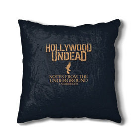 Подушка 3D с принтом Hollywood Undead , наволочка – 100% полиэстер, наполнитель – холлофайбер (легкий наполнитель, не вызывает аллергию). | состоит из подушки и наволочки. Наволочка на молнии, легко снимается для стирки | hollywood undead | голливудская нежить