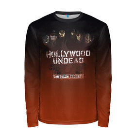 Мужской лонгслив 3D с принтом Hollywood Undead 2 , 100% полиэстер | длинные рукава, круглый вырез горловины, полуприлегающий силуэт | hollywood undead | голливудская нежить