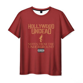 Мужская футболка 3D с принтом Hollywood Undead 8 , 100% полиэфир | прямой крой, круглый вырез горловины, длина до линии бедер | hollywood undead | голливудская нежить