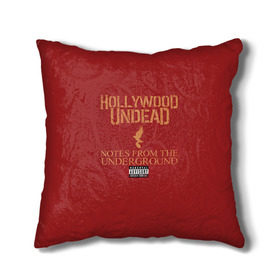 Подушка 3D с принтом Hollywood Undead 8 , наволочка – 100% полиэстер, наполнитель – холлофайбер (легкий наполнитель, не вызывает аллергию). | состоит из подушки и наволочки. Наволочка на молнии, легко снимается для стирки | hollywood undead | голливудская нежить