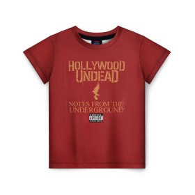 Детская футболка 3D с принтом Hollywood Undead 8 , 100% гипоаллергенный полиэфир | прямой крой, круглый вырез горловины, длина до линии бедер, чуть спущенное плечо, ткань немного тянется | hollywood undead | голливудская нежить