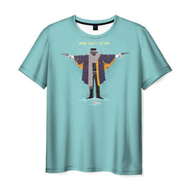 Мужская футболка 3D с принтом Омерзительная восьмерка , 100% полиэфир | прямой крой, круглый вырез горловины, длина до линии бедер | major marquis warren | the hateful eight | квентин тарантино