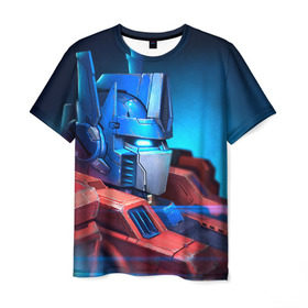 Мужская футболка 3D с принтом Трансформеры , 100% полиэфир | прямой крой, круглый вырез горловины, длина до линии бедер | robot | transformers | автобот | кибертрон | робот