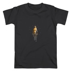 Мужская футболка хлопок с принтом Космонавт 8-bit , 100% хлопок | прямой крой, круглый вырез горловины, длина до линии бедер, слегка спущенное плечо. | 8 bit | nintendo | retro | денди | космонавт | человек