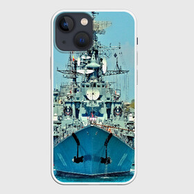 Чехол для iPhone 13 mini с принтом Сторожевой корабль ,  |  | 3d | море | севастополь | сторожевой корабль | судно | черноморский флот