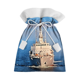 Подарочный 3D мешок с принтом Тральщик , 100% полиэстер | Размер: 29*39 см | Тематика изображения на принте: балтийское море | корабль | судно | флот