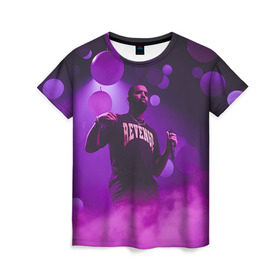 Женская футболка 3D с принтом Drake , 100% полиэфир ( синтетическое хлопкоподобное полотно) | прямой крой, круглый вырез горловины, длина до линии бедер | Тематика изображения на принте: aubrey drake graham | дрейк | дрэйк