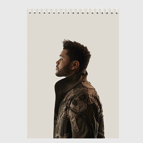 Скетчбук с принтом The Weeknd , 100% бумага
 | 48 листов, плотность листов — 100 г/м2, плотность картонной обложки — 250 г/м2. Листы скреплены сверху удобной пружинной спиралью | the weeknd | викенд | тесфайе | уикенд