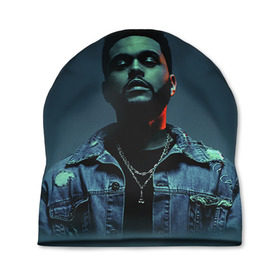 Шапка 3D с принтом The Weeknd , 100% полиэстер | универсальный размер, печать по всей поверхности изделия | the weeknd | викенд | тесфайе | уикенд