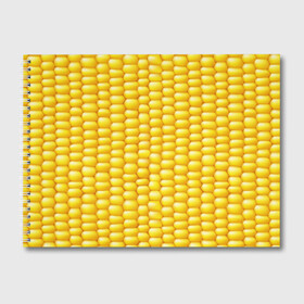 Альбом для рисования с принтом Сладкая вареная кукуруза , 100% бумага
 | матовая бумага, плотность 200 мг. | Тематика изображения на принте: еда | кукуруза