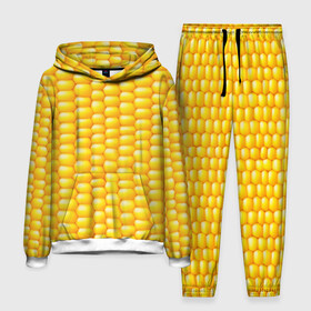 Мужской костюм 3D (с толстовкой) с принтом Сладкая вареная кукуруза ,  |  | Тематика изображения на принте: еда | кукуруза