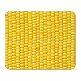 Коврик прямоугольный с принтом Сладкая вареная кукуруза , натуральный каучук | размер 230 х 185 мм; запечатка лицевой стороны | еда | кукуруза
