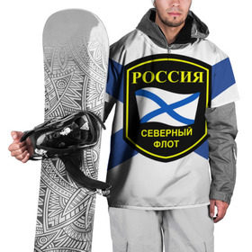 Накидка на куртку 3D с принтом Северный флот , 100% полиэстер |  | 3d | военно морские силы | символ | флаг | эмблема