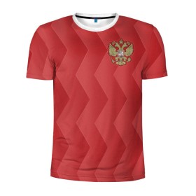 Мужская футболка 3D спортивная с принтом Сборная России , 100% полиэстер с улучшенными характеристиками | приталенный силуэт, круглая горловина, широкие плечи, сужается к линии бедра | 2017 |   | конфедераций | кубок | россия | сборная