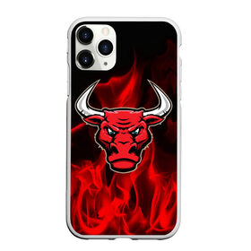 Чехол для iPhone 11 Pro матовый с принтом Angry bull , Силикон |  | Тематика изображения на принте: 3d | angry bull | in fire | бык | в огне | дым | животные | мощь | огненный | огонь | пламя | пожар | сила | стихия