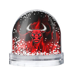 Снежный шар с принтом Angry bull , Пластик | Изображение внутри шара печатается на глянцевой фотобумаге с двух сторон | 3d | angry bull | in fire | бык | в огне | дым | животные | мощь | огненный | огонь | пламя | пожар | сила | стихия
