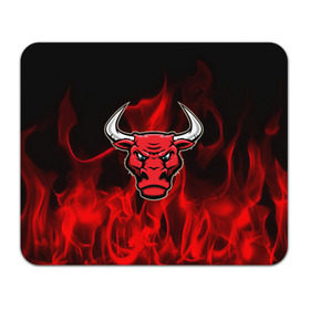 Коврик прямоугольный с принтом Angry bull , натуральный каучук | размер 230 х 185 мм; запечатка лицевой стороны | 3d | angry bull | in fire | бык | в огне | дым | животные | мощь | огненный | огонь | пламя | пожар | сила | стихия