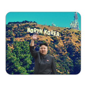Коврик прямоугольный с принтом NORTH KOREA , натуральный каучук | размер 230 х 185 мм; запечатка лицевой стороны | Тематика изображения на принте: hollywood | kim jong un | north korea | ким чен ын | северная корея