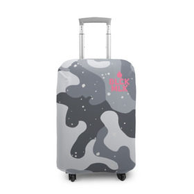 Чехол для чемодана 3D с принтом BLCK MLK PINKY , 86% полиэфир, 14% спандекс | двустороннее нанесение принта, прорези для ручек и колес | black | camo | camouflagem | collection | milk | камо | камуфляж