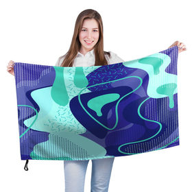 Флаг 3D с принтом Sky pattern , 100% полиэстер | плотность ткани — 95 г/м2, размер — 67 х 109 см. Принт наносится с одной стороны | 3d | abstraction | абстракция | геометрия | грани | линии | полигоны | сочетания | текстура | треугольники