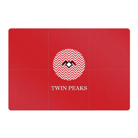 Магнитный плакат 3Х2 с принтом Twin Peaks , Полимерный материал с магнитным слоем | 6 деталей размером 9*9 см | 3d | арт | надпись | сериал | твин пикс | фильмы