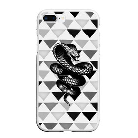 Чехол для iPhone 7Plus/8 Plus матовый с принтом Snake , Силикон | Область печати: задняя сторона чехла, без боковых панелей | 3d | snake | животные | змея | ползучие | хладнокровные | чешуя