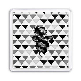 Магнит 55*55 с принтом Snake , Пластик | Размер: 65*65 мм; Размер печати: 55*55 мм | 3d | snake | животные | змея | ползучие | хладнокровные | чешуя