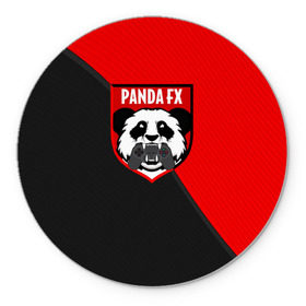 Коврик круглый с принтом PandafxTM , резина и полиэстер | круглая форма, изображение наносится на всю лицевую часть | 7f united | fifa | pandafx | панда