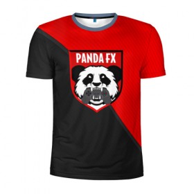 Мужская футболка 3D спортивная с принтом PandafxTM , 100% полиэстер с улучшенными характеристиками | приталенный силуэт, круглая горловина, широкие плечи, сужается к линии бедра | 7f united | fifa | pandafx | панда