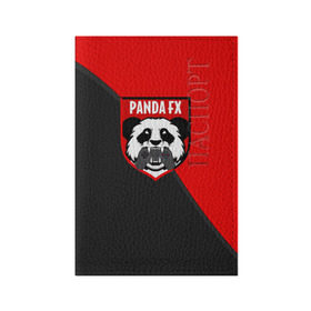 Обложка для паспорта матовая кожа с принтом PandafxTM , натуральная матовая кожа | размер 19,3 х 13,7 см; прозрачные пластиковые крепления | 7f united | fifa | pandafx | панда