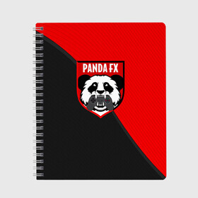 Тетрадь с принтом PandafxTM , 100% бумага | 48 листов, плотность листов — 60 г/м2, плотность картонной обложки — 250 г/м2. Листы скреплены сбоку удобной пружинной спиралью. Уголки страниц и обложки скругленные. Цвет линий — светло-серый
 | 7f united | fifa | pandafx | панда