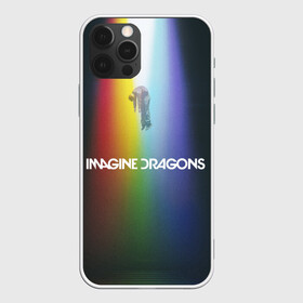 Чехол для iPhone 12 Pro с принтом Imagine Dragons , силикон | область печати: задняя сторона чехла, без боковых панелей | demons | evolve | mirrors | radioactive | драконы | космос | музыка | нло | ночь | поп | радуга | рок | свет