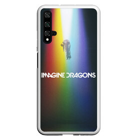 Чехол для Honor 20 с принтом Imagine Dragons , Силикон | Область печати: задняя сторона чехла, без боковых панелей | Тематика изображения на принте: demons | evolve | mirrors | radioactive | драконы | космос | музыка | нло | ночь | поп | радуга | рок | свет