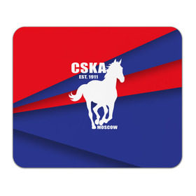Коврик прямоугольный с принтом CSKA est. 1911 , натуральный каучук | размер 230 х 185 мм; запечатка лицевой стороны | армейцы | болельщик | кони | красно синие | фанат | футбол | футболист | цска