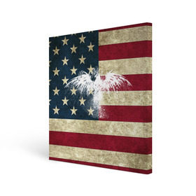 Холст квадратный с принтом Флаг США с белым орлом , 100% ПВХ |  | usa | америка | американец | америки | звездно полосатый | необычный | нью йорк | орел | соединенные | сша | флаг | штаты | янки