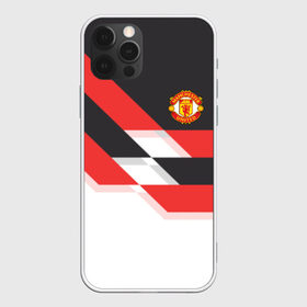 Чехол для iPhone 12 Pro Max с принтом Manchester United - Stripe , Силикон |  | manchester united | stripe | манчестер юнайтед | футбол