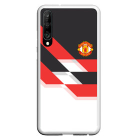 Чехол для Honor P30 с принтом Manchester United - Stripe , Силикон | Область печати: задняя сторона чехла, без боковых панелей | Тематика изображения на принте: manchester united | stripe | манчестер юнайтед | футбол