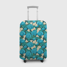 Чехол для чемодана 3D с принтом Цветы , 86% полиэфир, 14% спандекс | двустороннее нанесение принта, прорези для ручек и колес | flowers | розы | ромашки | цветы