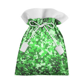 Подарочный 3D мешок с принтом Камуфляж зеленые соты , 100% полиэстер | Размер: 29*39 см | армия | болото | зеленка | зеленый | камок | камуфляж | лес | маскировка | мундир | натовка | охотник | пазл | прикольный | рыбак | солдат | яркий
