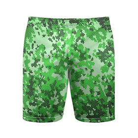 Мужские шорты 3D спортивные с принтом Камуфляж зеленые соты ,  |  | армия | болото | зеленка | зеленый | камок | камуфляж | лес | маскировка | мундир | натовка | охотник | пазл | прикольный | рыбак | солдат | яркий