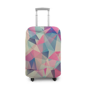 Чехол для чемодана 3D с принтом Pieces , 86% полиэфир, 14% спандекс | двустороннее нанесение принта, прорези для ручек и колес | art | beautiful | color | cute | figures | green | mosaic | original | pattern | pieces | pink | purple | голубое | зелёное | зелёный | красивое | красота | милое | розовое | розовый | цвет | яркое
